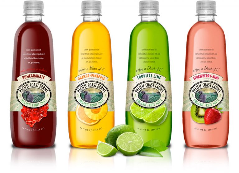 Pacific Coast Farms Fruit Juice Groft Designgroft Design